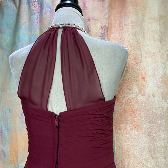 ๐Azazie High Neckline Chiffon Prom -Party Dress - Picture 4 of 16